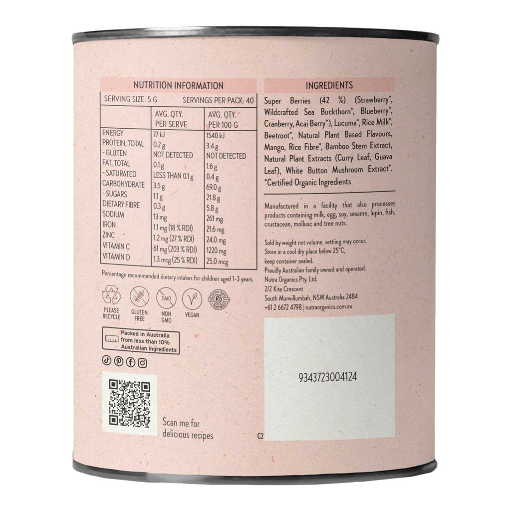 Nutra Organics Berry Immune _3