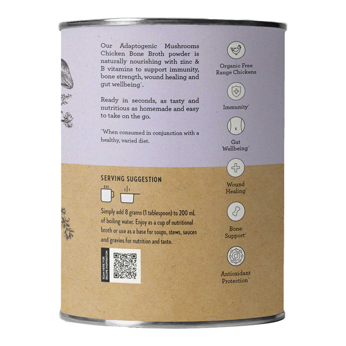 Nutra Organics Chicken Bone Broth - Adaptogenic Mushrooms _2