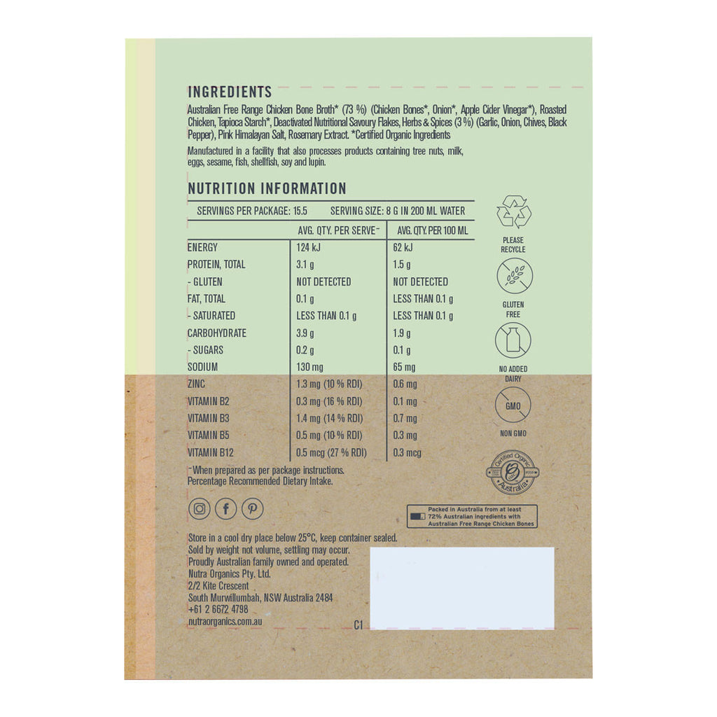 Nutra Organics Chicken Bone Broth - Garden Herb_2