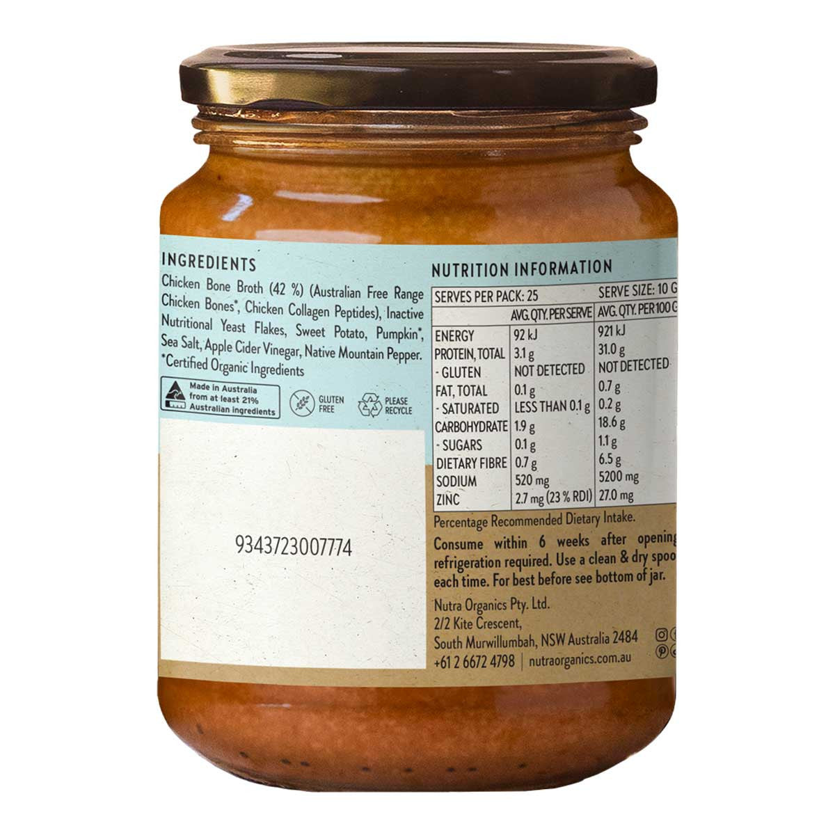 Nutra Organics Chicken Bone Broth - Natural Chicken _3