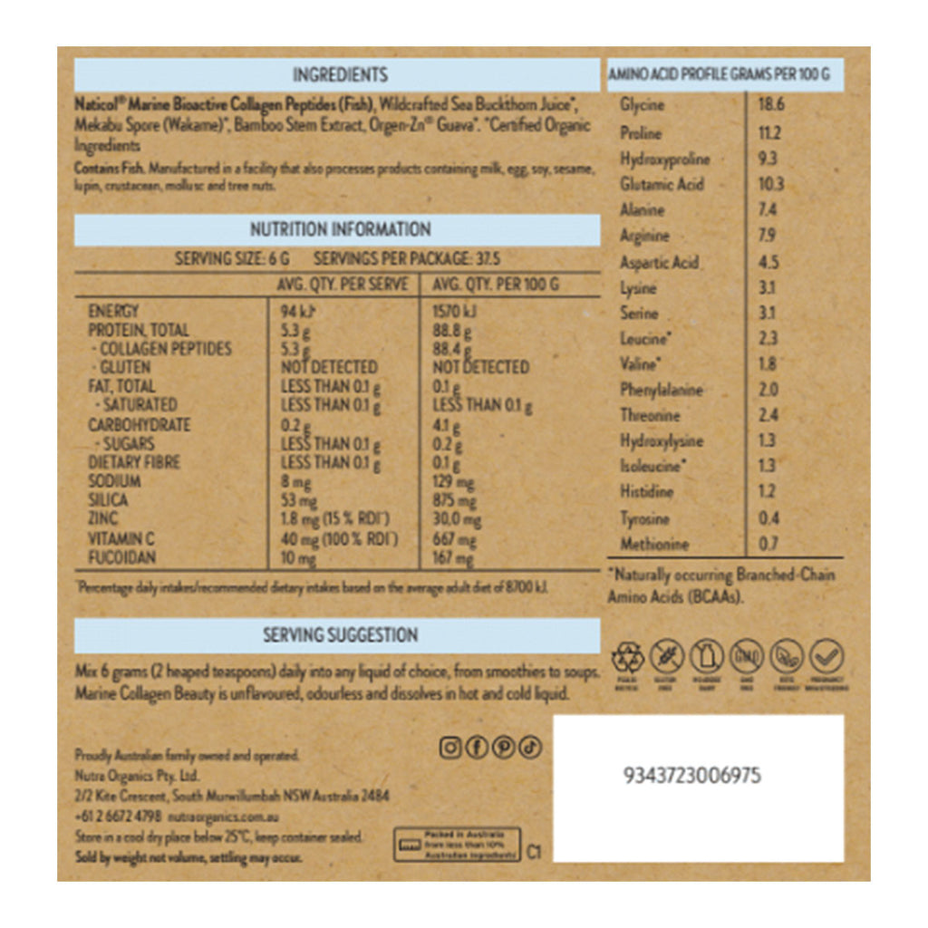 Nutra Organics Collagen Beauty - Marine _2