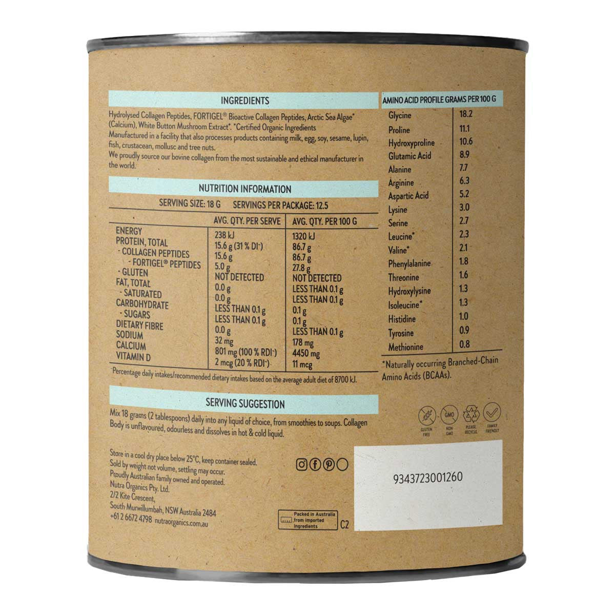 Nutra Organics Collagen Body with Fortibone _2