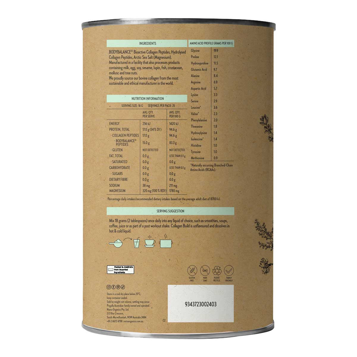 Nutra Organics Collagen Build with Body Balance _4