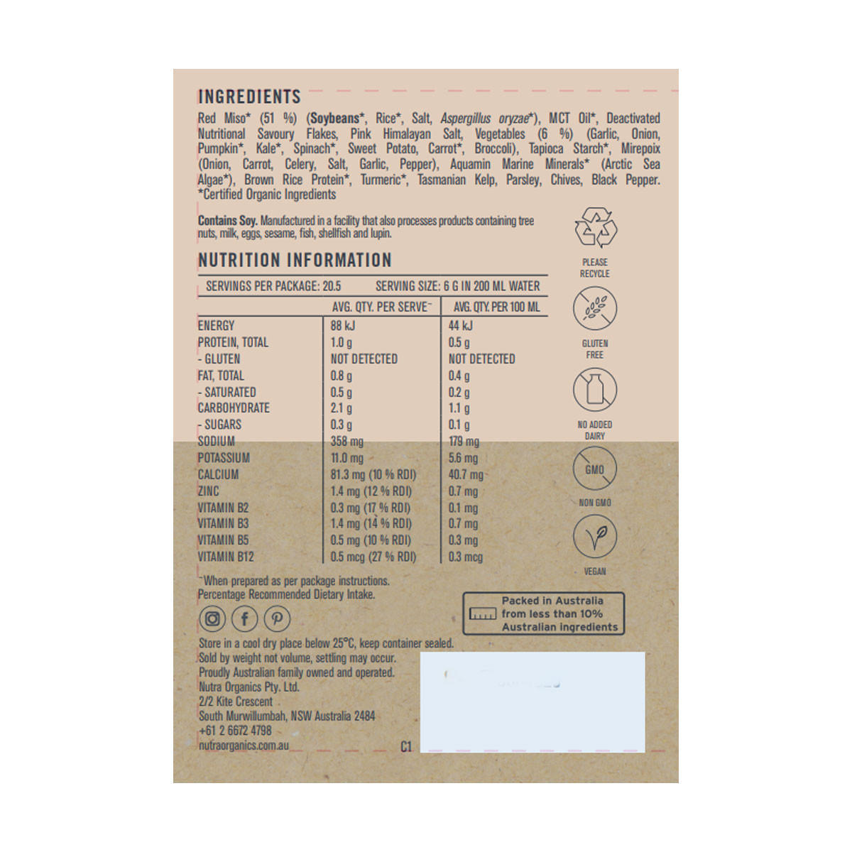 Nutra Organics Vegetable Broth - Miso Ramen_2