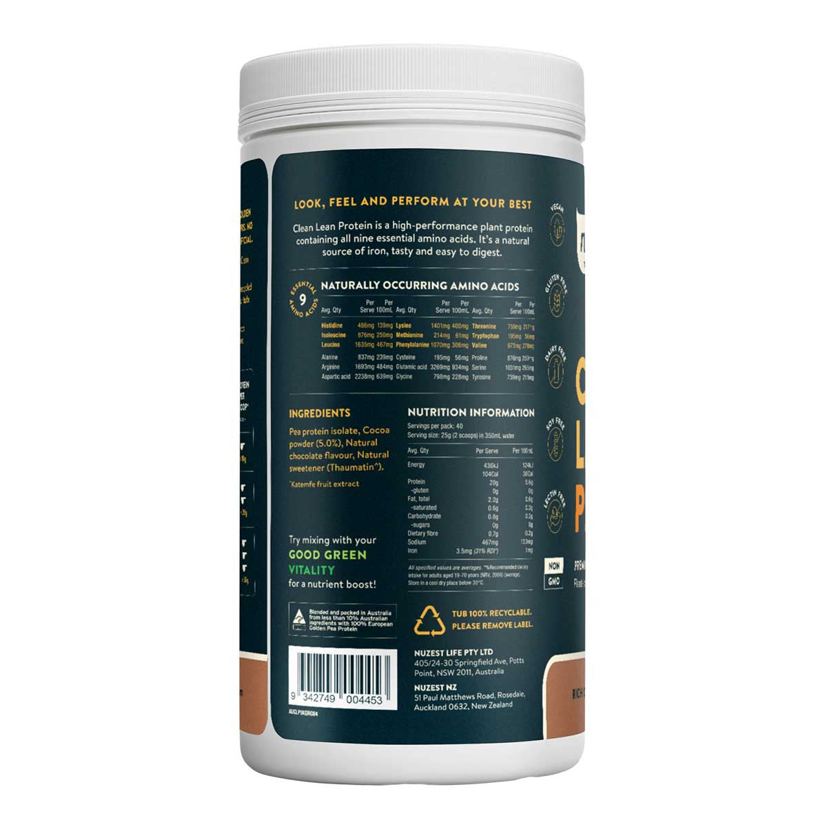 Nuzest Clean Lean Protein Rich Chocolate _4