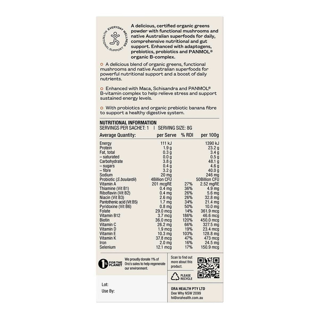 Ora Organic Greens Superpowder+ _5