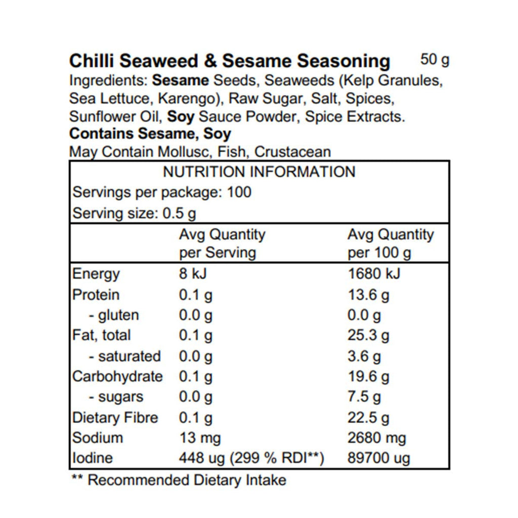 Pacific Harvest Chilli Seaweed & Sesame Seasoning _5