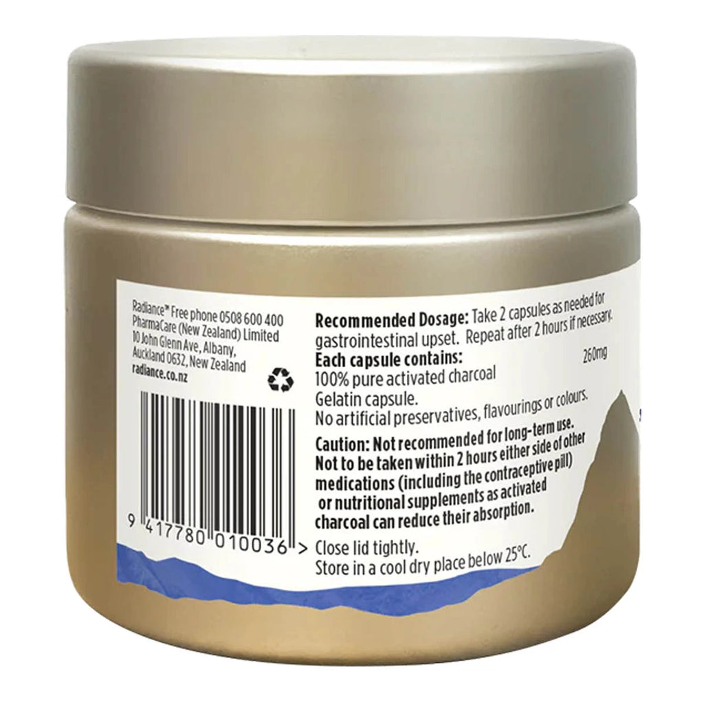 Back label of a beige jar with text and a barcode on a white background