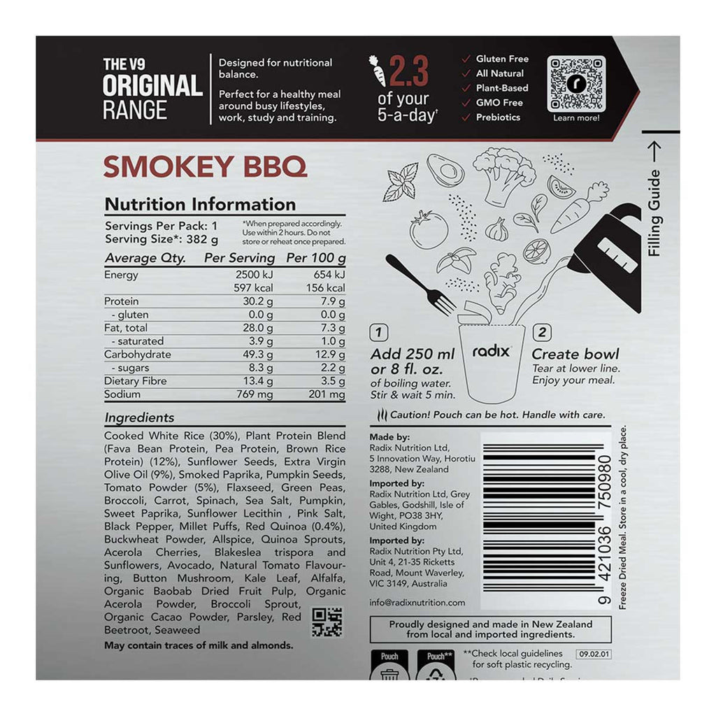 Radix Nutrition Smokey BBQ Meal Original Range 600kcal _2