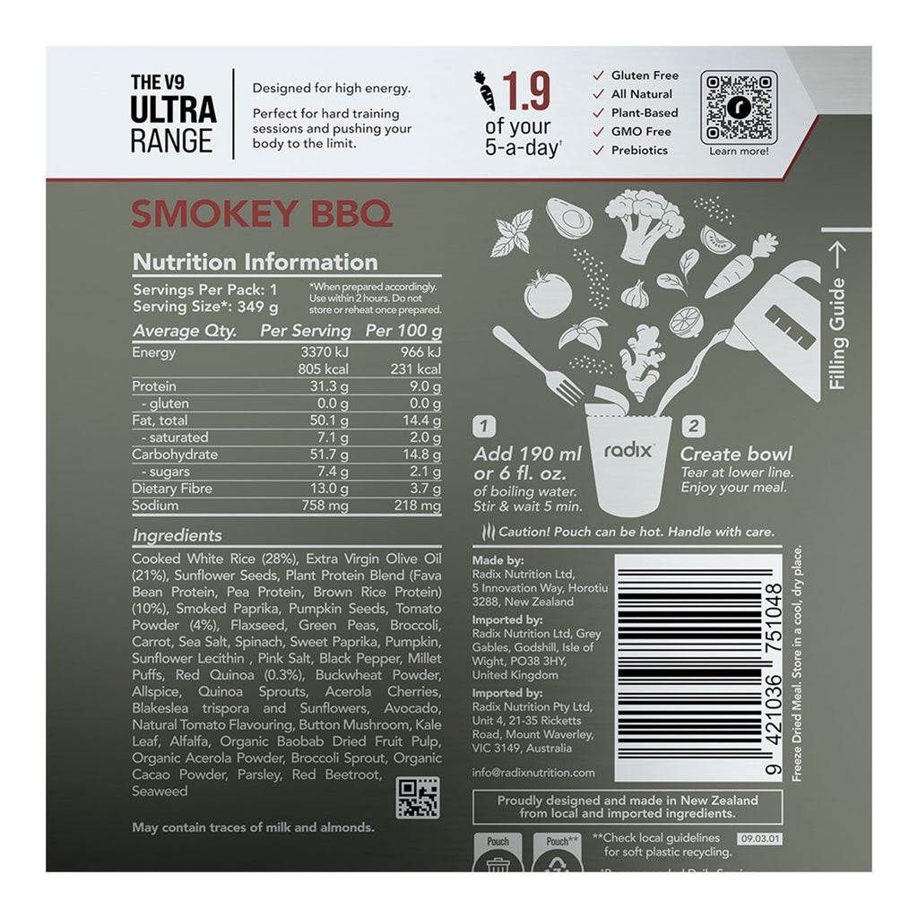 Radix Nutrition Smokey BBQ Meal Ultra Range 800cal _2
