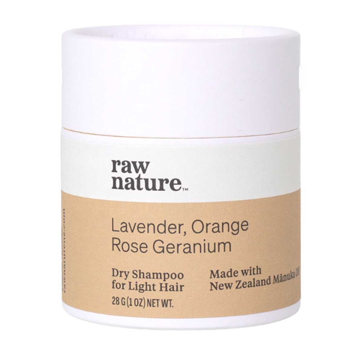 raw nature Lavender Orange Rose Geranium Dry Shampoo for Light Hair _1