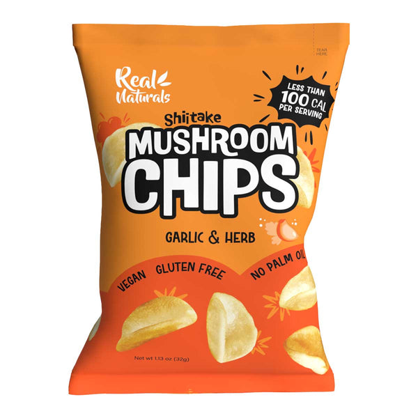 Shiitake Mushroom Chips - Garlic & Herb