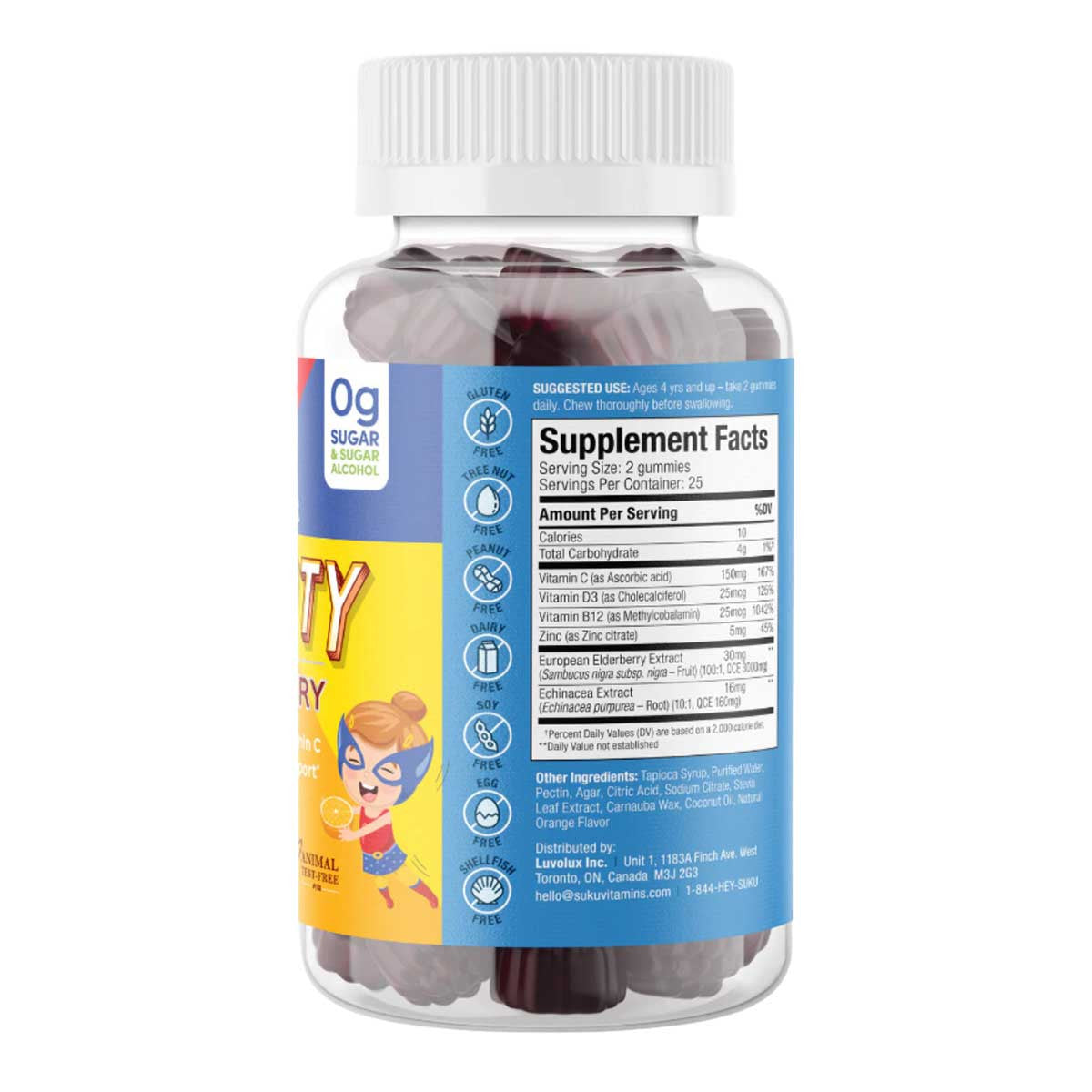 SUKU Vitamins Kids Super Immunity + Elderberry _3