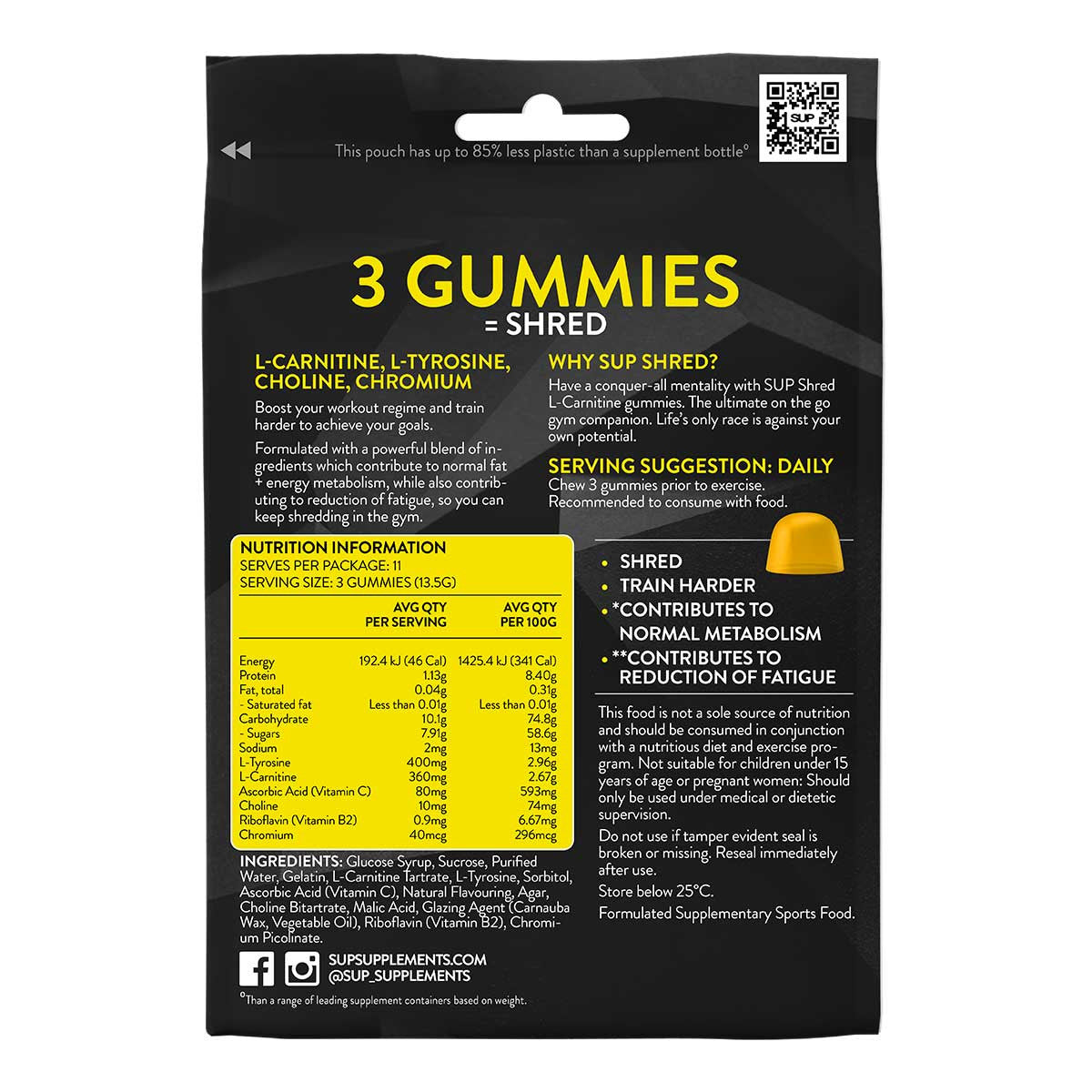 SUP Shred L-Carnitine High Performance Gummies _3