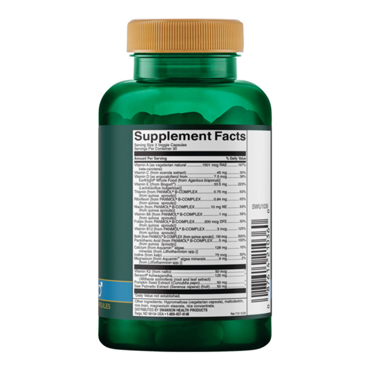 Swanson Real Food Multi Without Iron Men's Daily _2