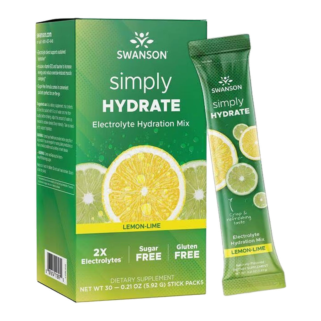 Swanson Simply Hydrate Electrolyte Hydration Mix - Lemon-Lime _1