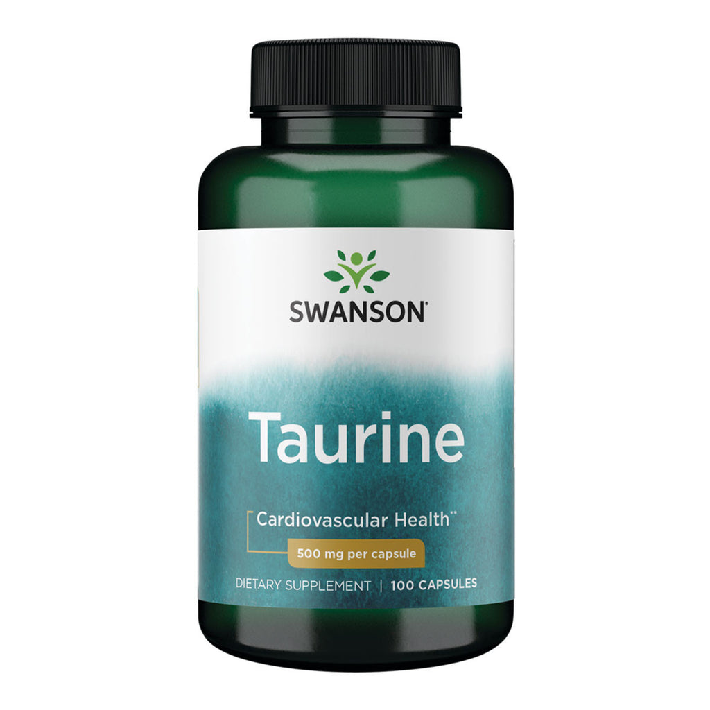 Swanson Taurine 500mg Capsules _1