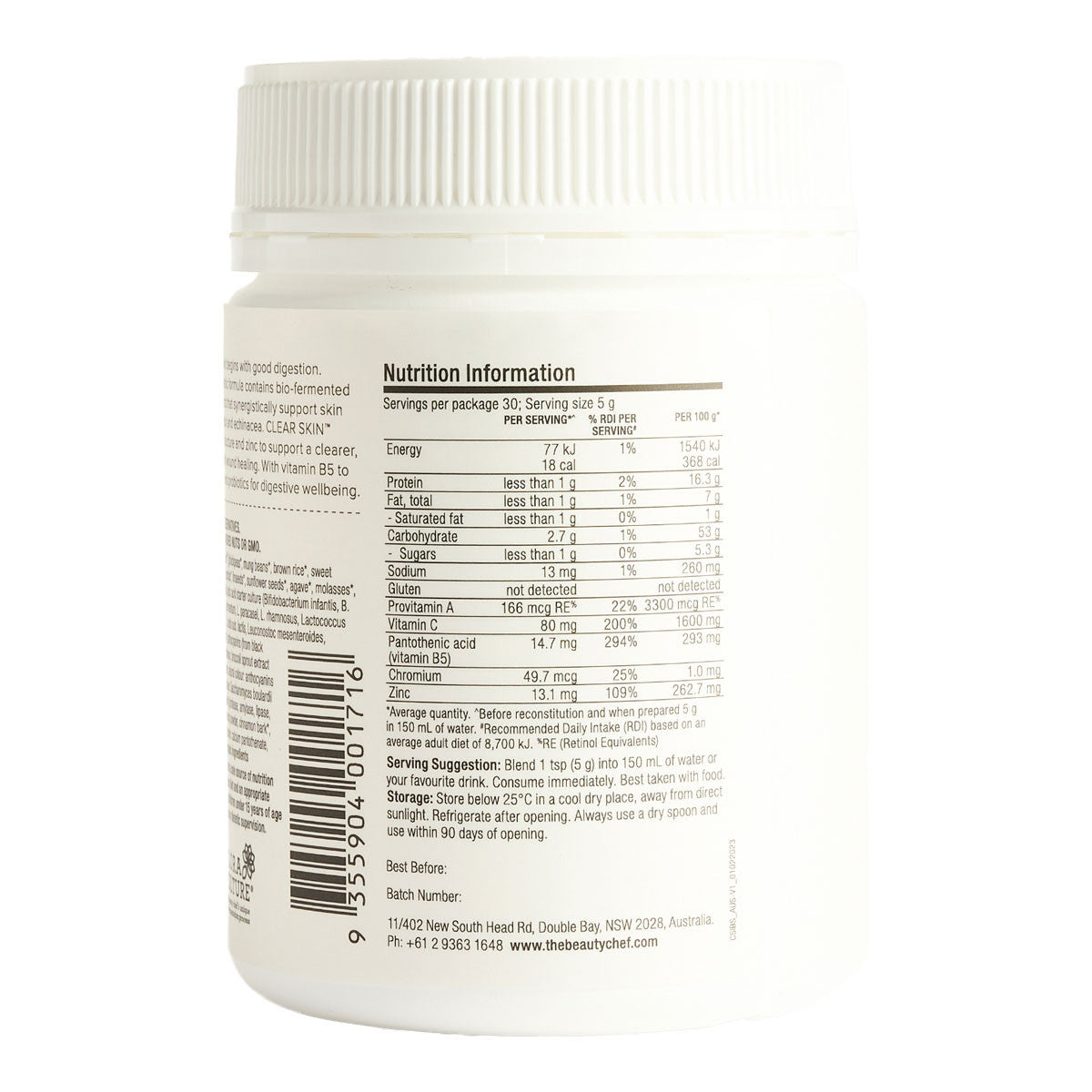 The Beauty Chef CLEAR SKIN Inner Beauty Support _2