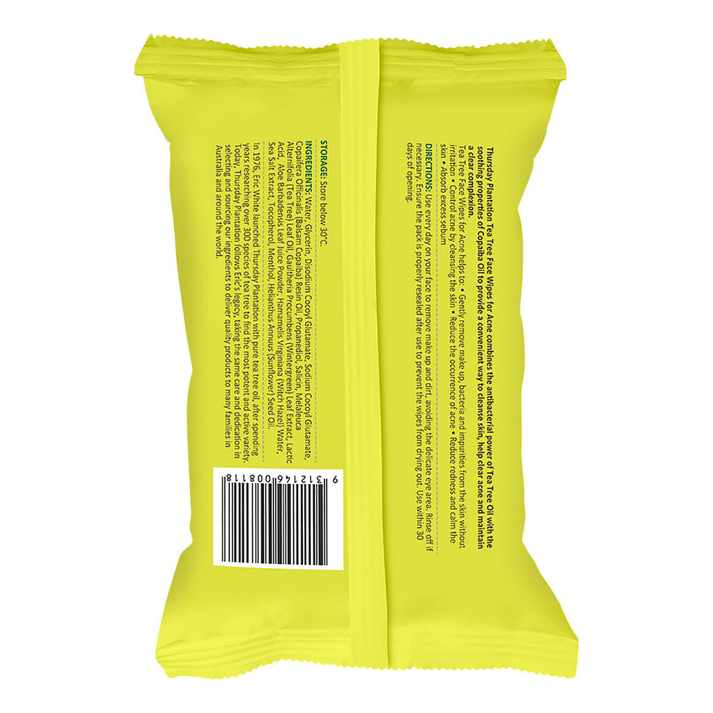 Thursday Plantation Tea Tree Face Wipes for Acne_2