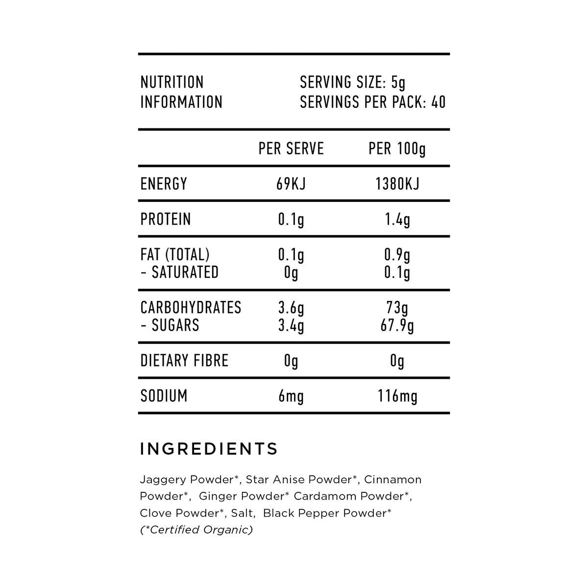 Tropeaka Authentic Chai - Powder _4