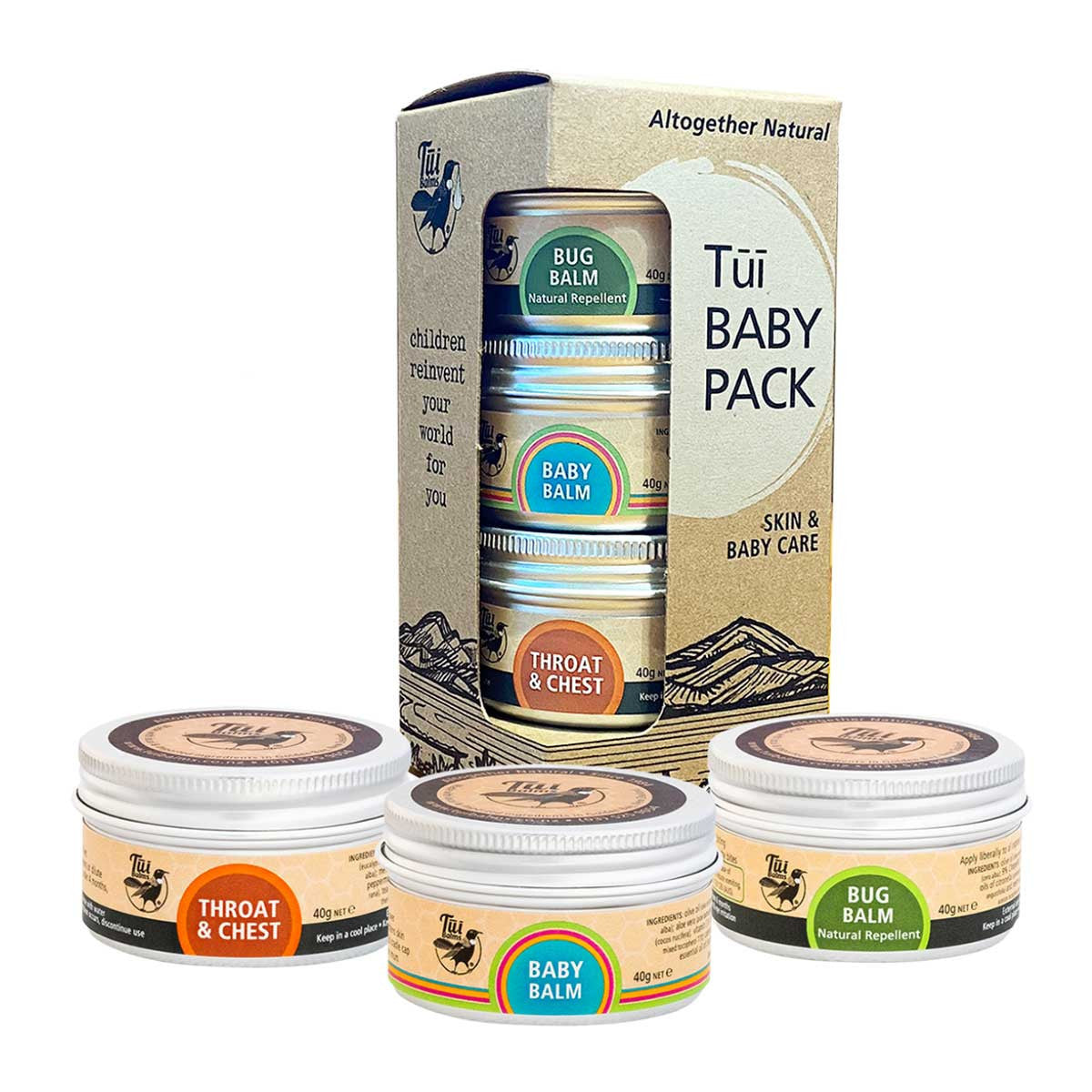 Buy Baby Pack by Tui Balms I HealthPost NZ - 3x 40gm | HealthPost NZ