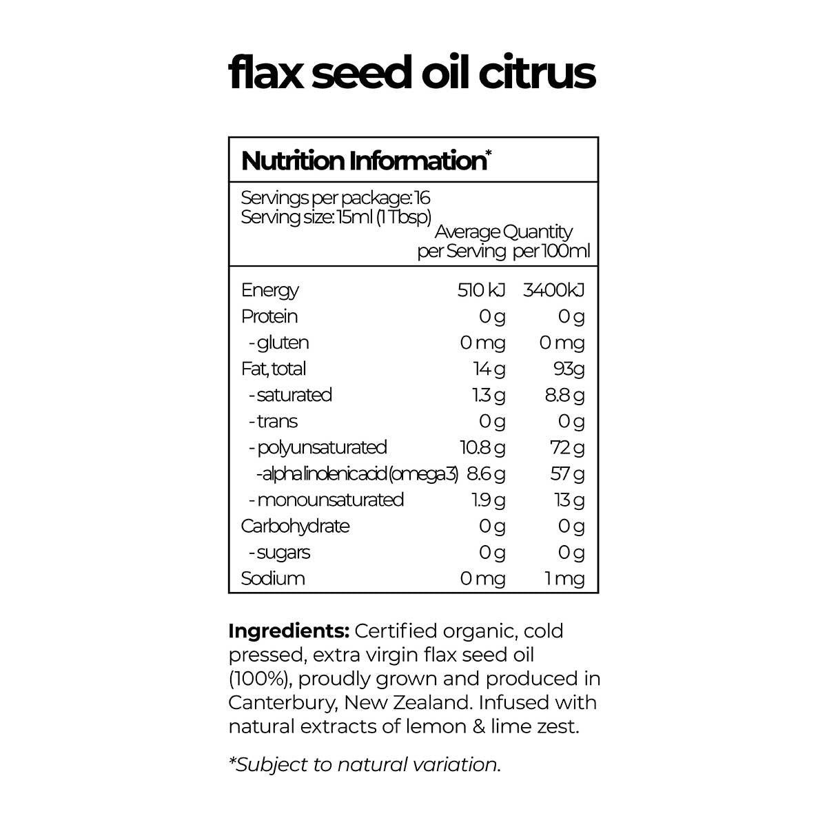 Waihi Bush Flax Seed Oil Citrus _3