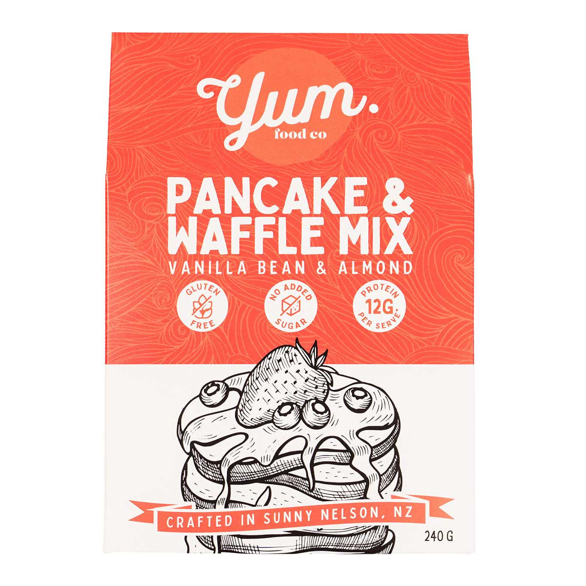 Yum Granola Vanilla Bean & Almond Pancake Waffle Mix _1