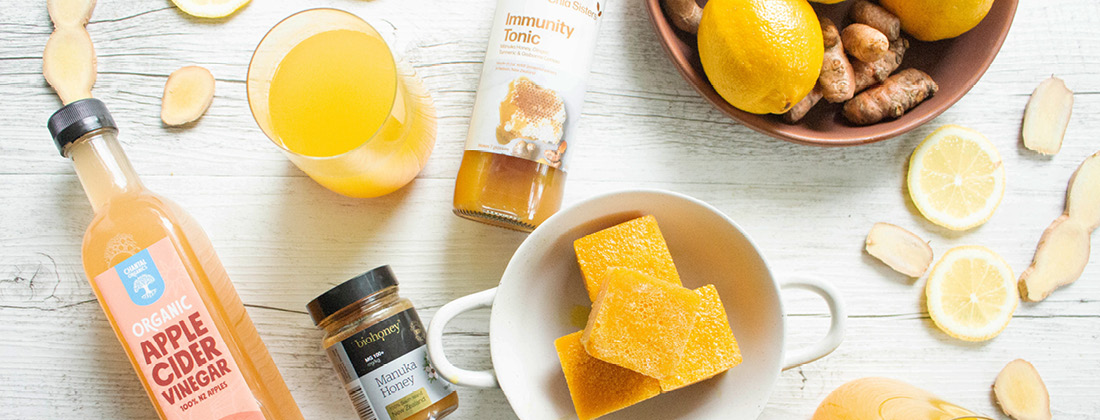 10-min immune-loving citrus, ginger shots