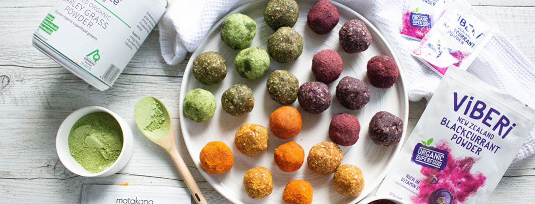 superfood rainbow energy balls