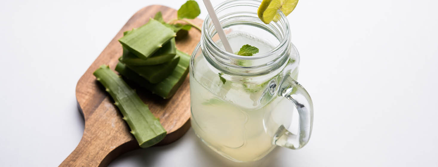 Aloe Vera juice is soothing for digestive system