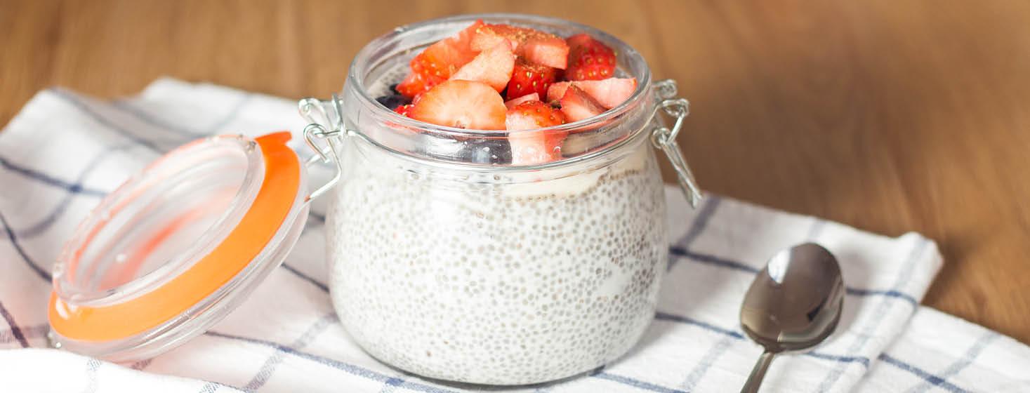 Chia pudding in a jar recipe