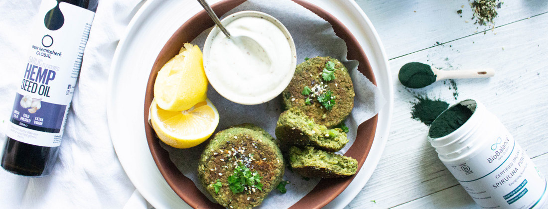 Aerial View of Chickpea Fritters