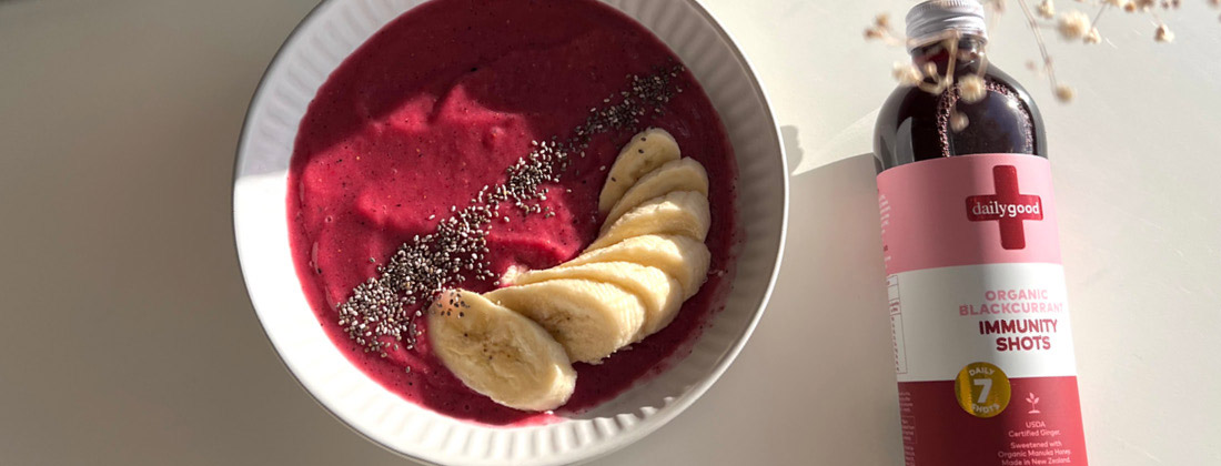 Daily Good’s immune supercharged berry bowl
