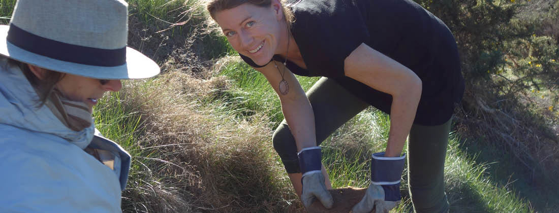 HealthPost Lucy Butler Executive Director Planting Trees With A Team Member