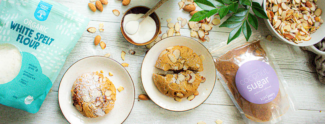 healthy wholesome almond crossiant cookies recipe
