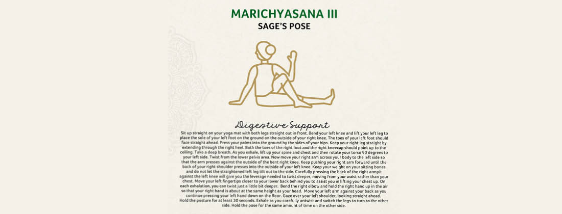 Marichyasana III Sage’s yoga pose