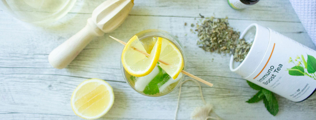 Mojito Immune Health Iced Tea mocktail