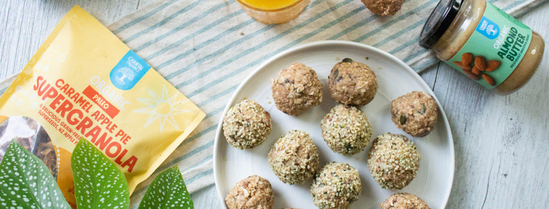 On-the-go breakfast granola balls