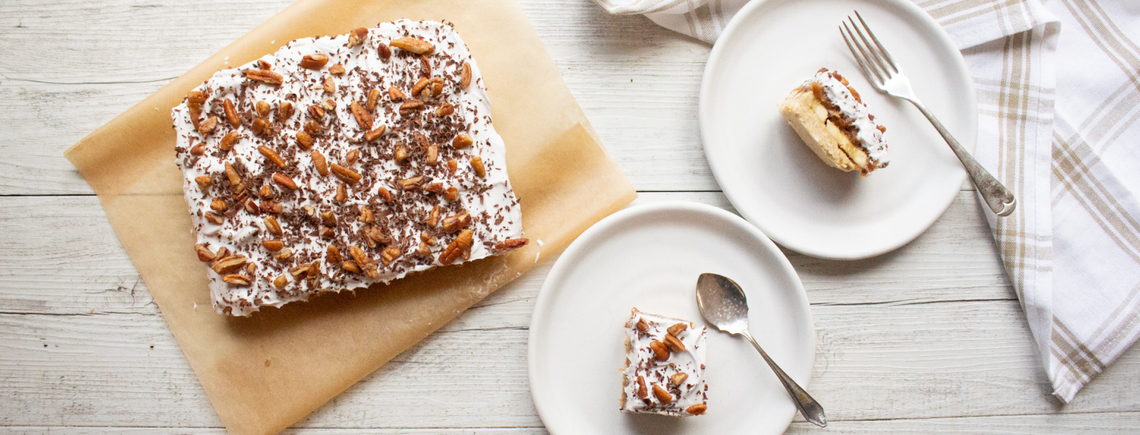 Raw Vegan Banoffee Slice plated up