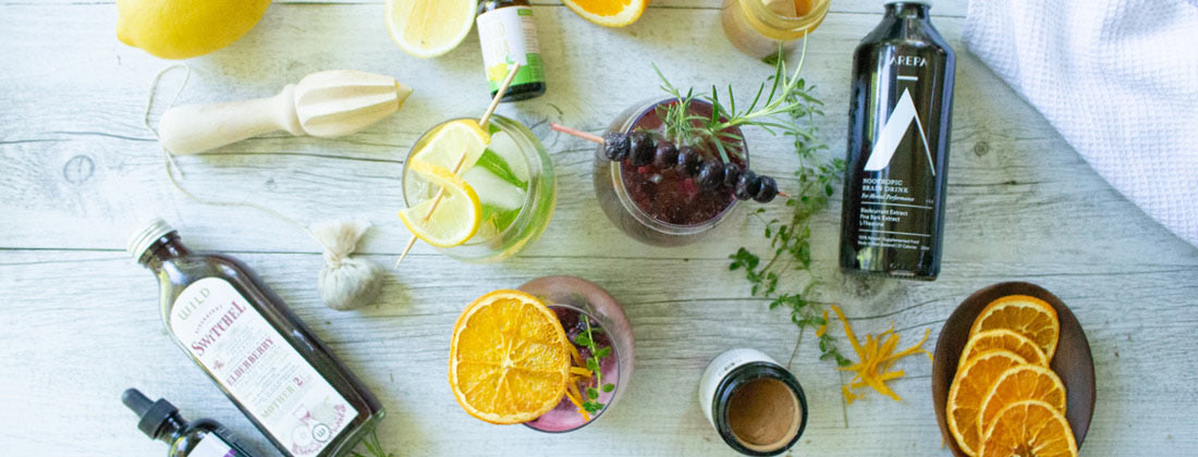 Summer wellness mocktail ingredients