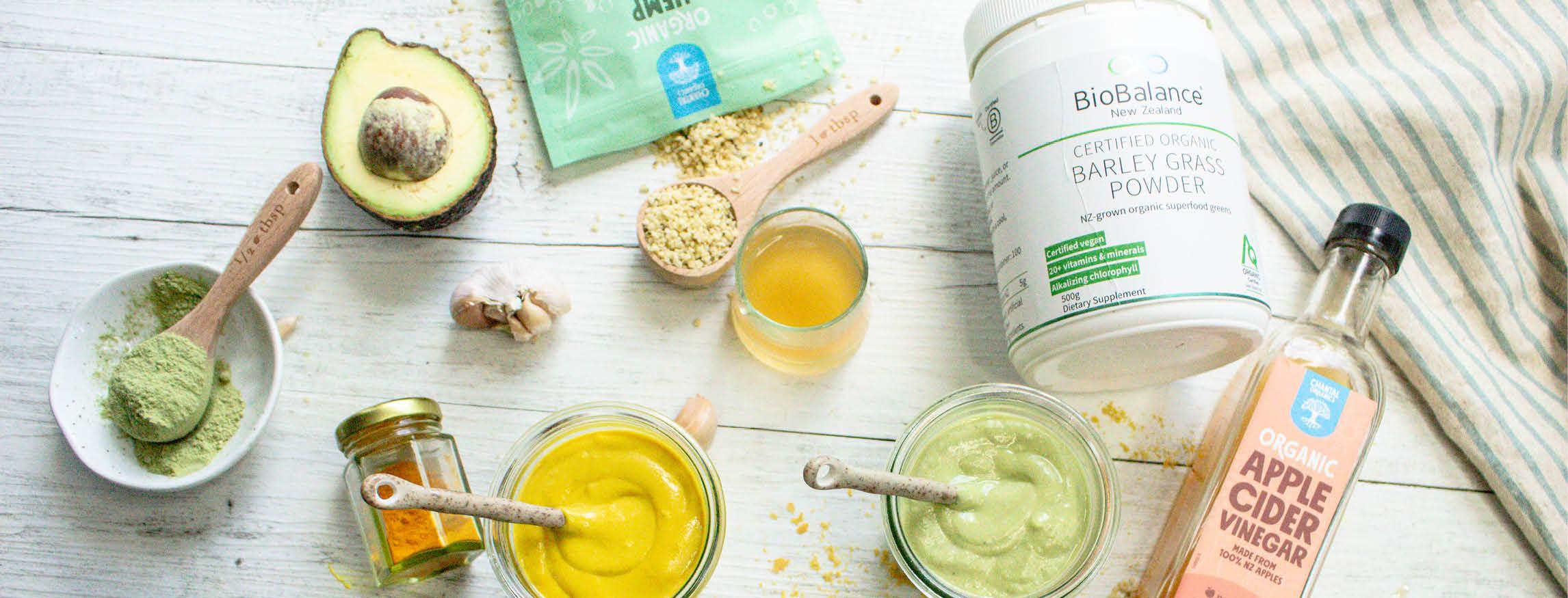 Superfood, spring salad dressings