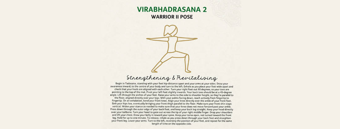 Virabhadrasana II Warrior II yoga pose