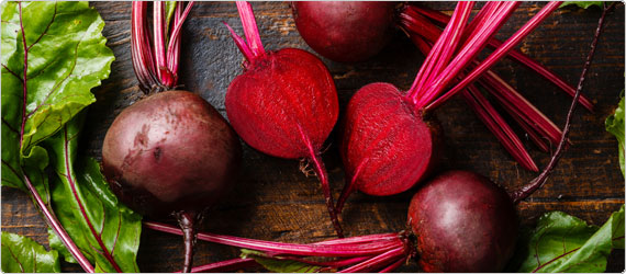 The background on beetroot